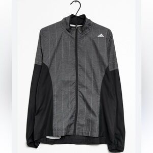 Adidas Charcoal and Black Track Jacket, supernova storm